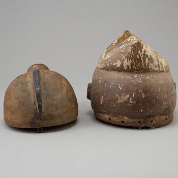 Two 20th century african wooden masks.