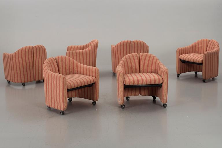 SIX EASY CHAIRS Eugenio Geli  FOR TECNO.