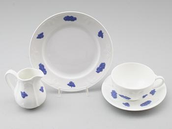 SERVISPORSLIN, 22 delar, "Blå Blom", Gustavsberg.