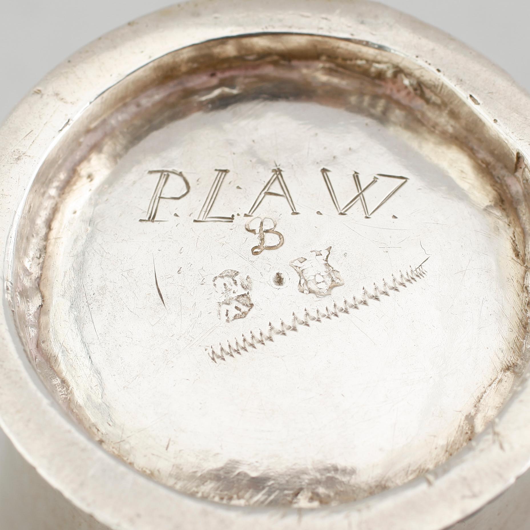 BÄGARE, silver, Rudolf Wittkopf, Stockholm 1714. Vikt ca 104 gram.
