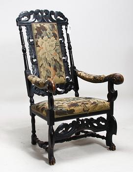 KARMSTOL, barockstil, 1800-tal.