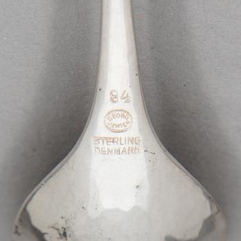 Georg Jensen, A 12-piece set of sterling silver 'Blossom' coffee spoons. Denmark mid-20th century. Design nr. 84.