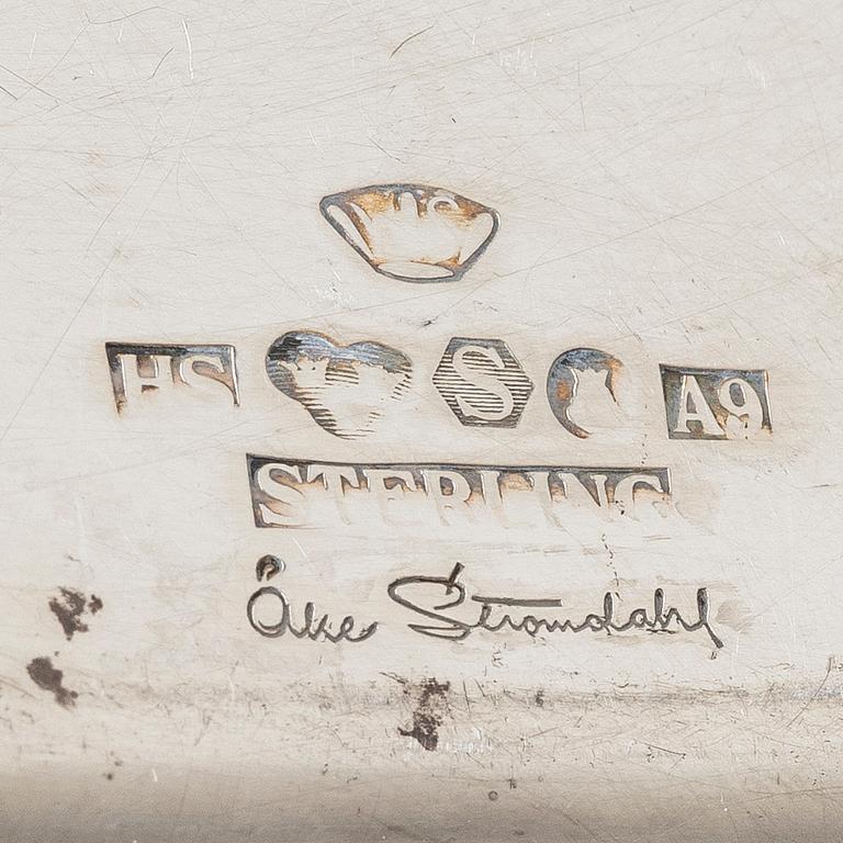 Åke Strömdahl, Ashtray, sterling silver, Hugo Strömdahl, Stockholm 1951.
