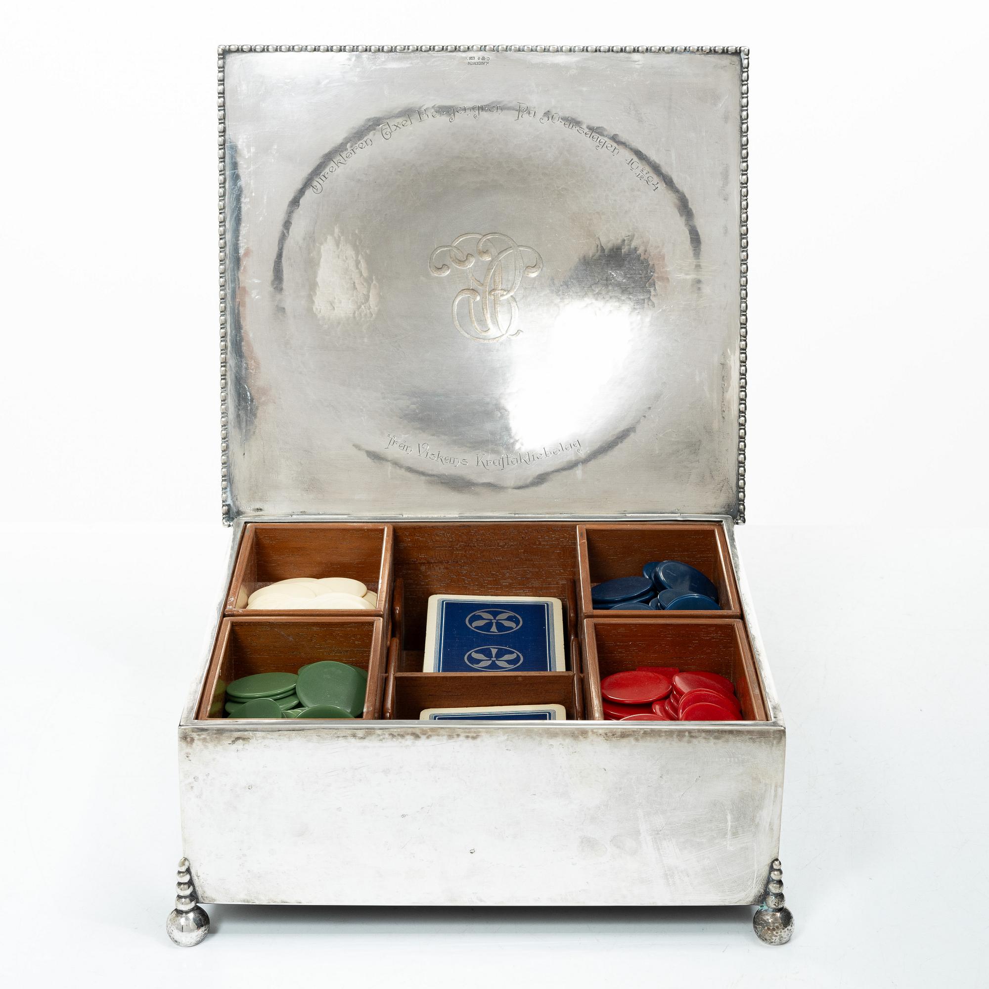 Karl Anderson, Casket, silver, Stockholm 1924.