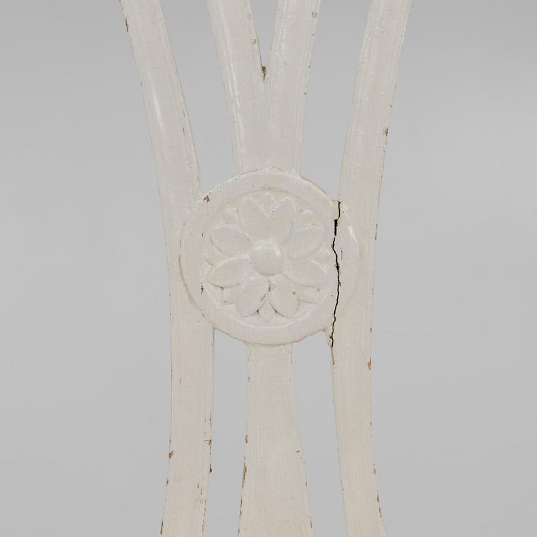 A pair of Gustavian chairs by J. Lindgren (master in Stockholm 1770-1800).