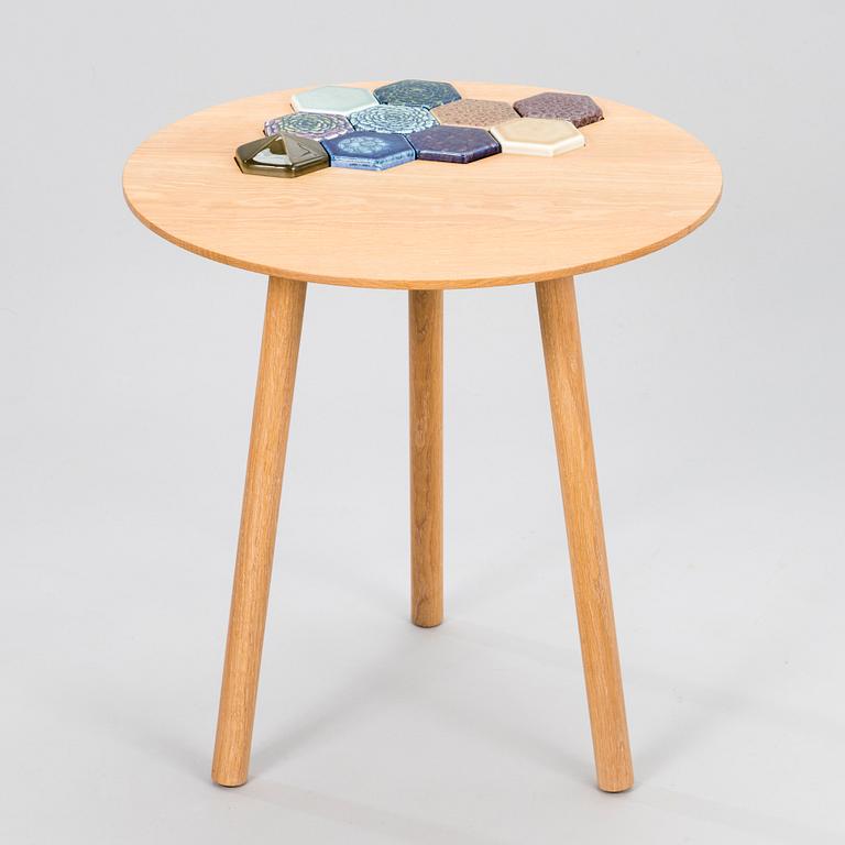 HEINI RIITAHUHTA, tea table, 'Hexagon tea table', exhibition object. Signed 2013.