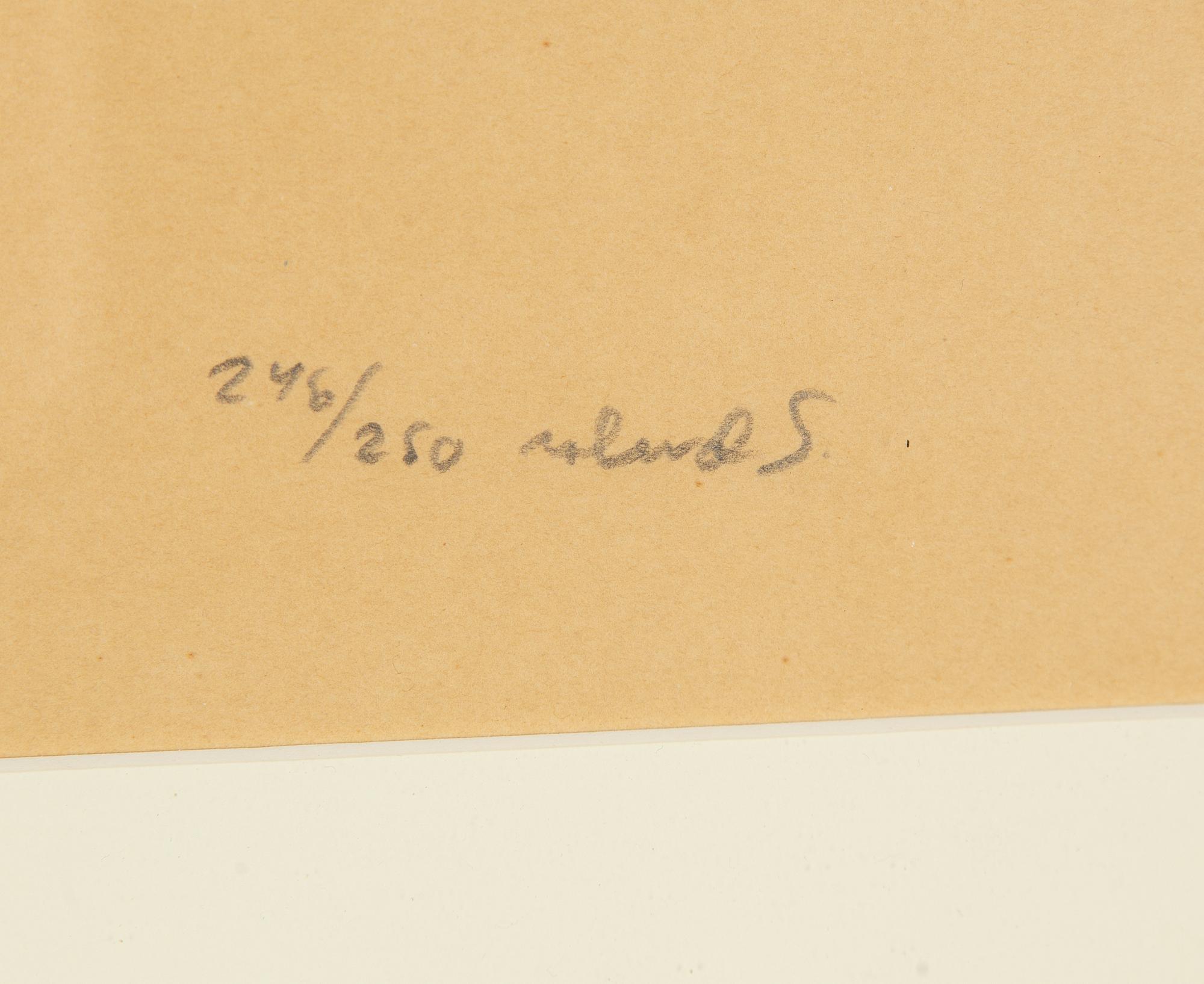 3 lithographs in colors, signed and one numbered.