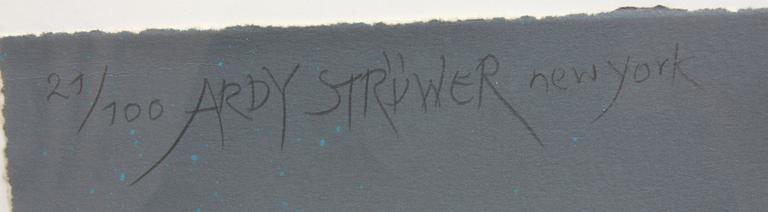 STRÜWER, ARDY, färglitografi, sign o numr 21/100.