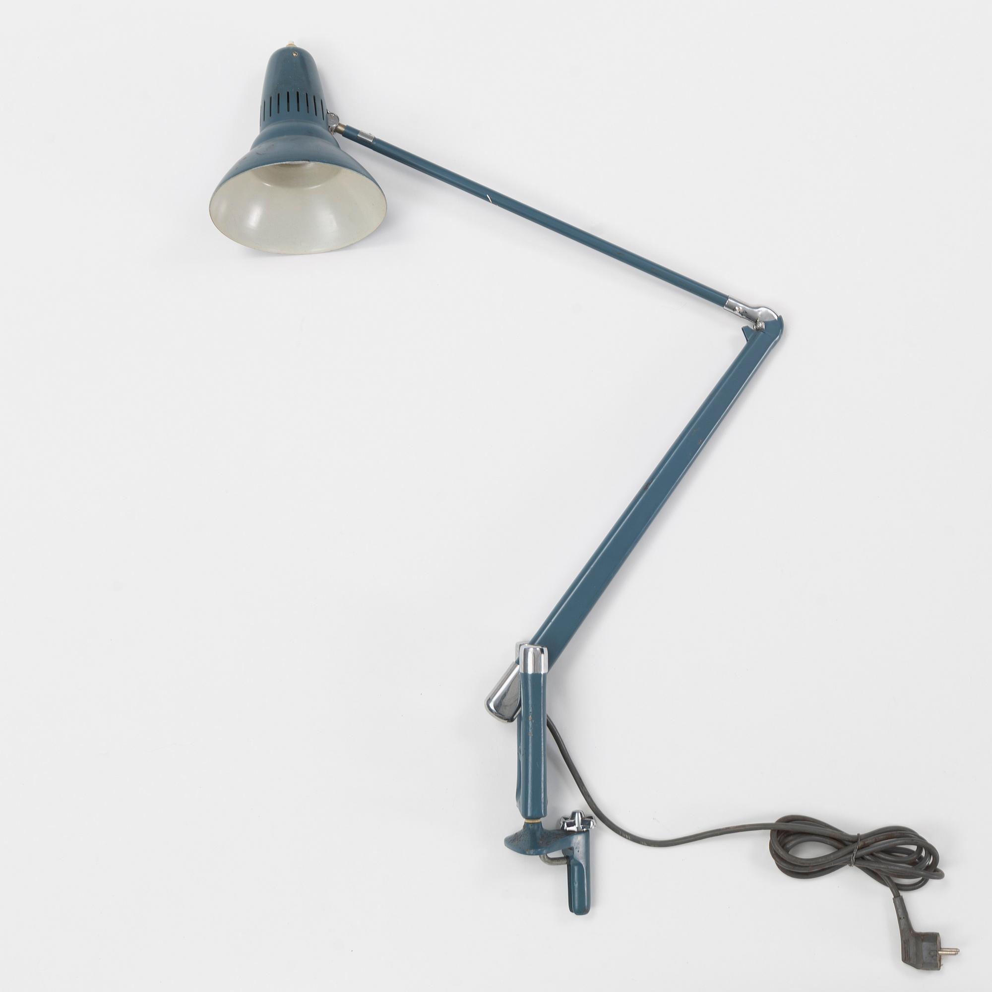 Bordslampa, industrilampa, ASEA, 1900-talets mitt.