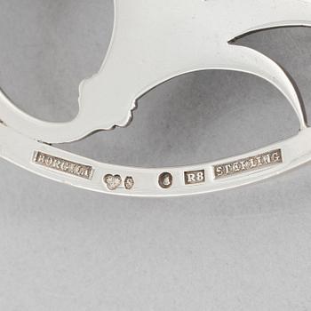 Atelier Borgila, a sterling silver ashtray, Stockholm 1943.