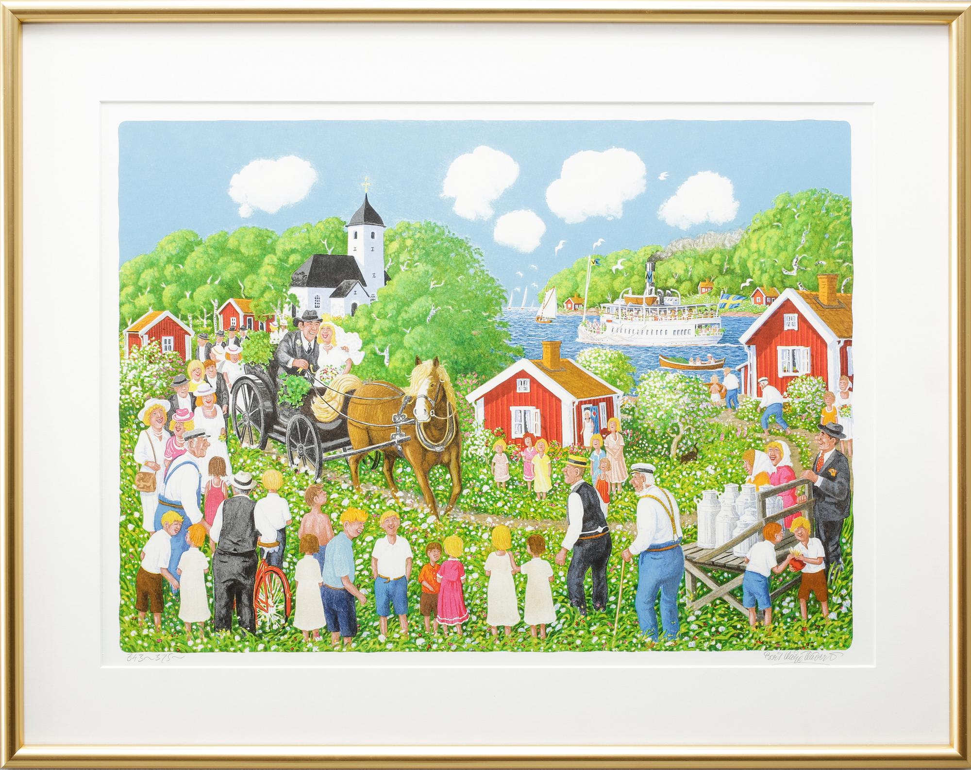 BERT HÅGE HÄVERÖ, färglitografi, signerad och numrerad 343/375.