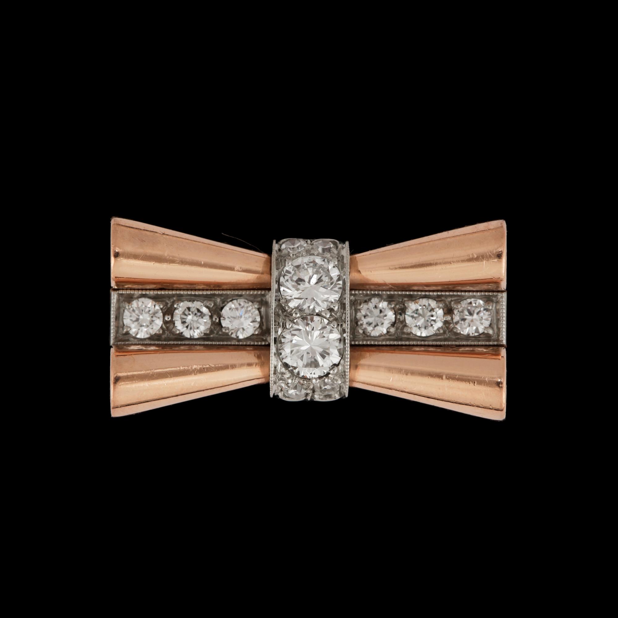 RING, briljantslipade diamanter totalt ca 0.60 ct.