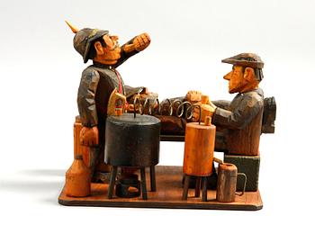 SKULPTUR, trä, sign G. Larsson Bjärred- 79.