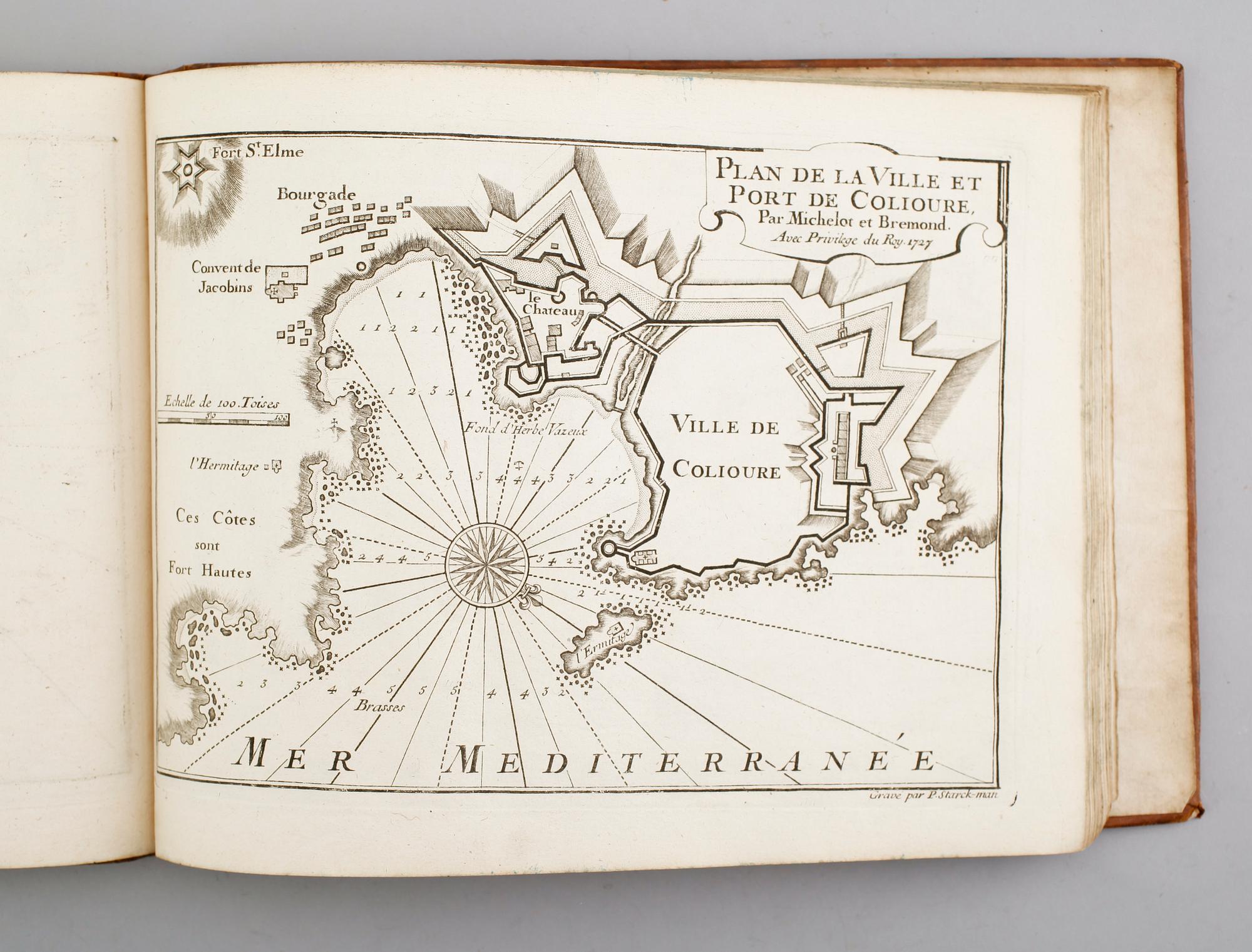 HENRI MICHELOT & LAURENT BRÉMOND, Recüeil de Plusieurs Plans des Ports et Rades de la mer Mediterranée, 1727-32.