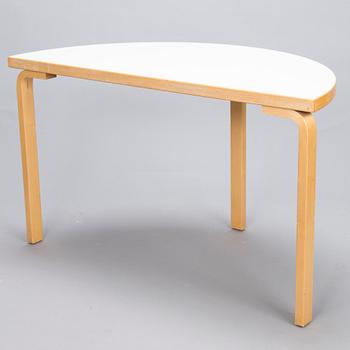 ALVAR AALTO 1990s Half Circle Table 95 by Artek.