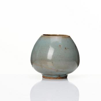 A Junyao lotus bud water pot, Sung dynasty (960-1279).