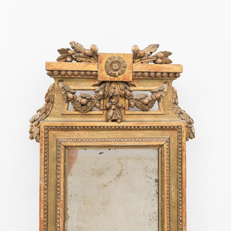 Mirror, Late Gustavian, first half of the 19th century.