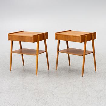 A pair of bedside tables, AB Carlström & Co Furniture Factory, 1950s/60s.