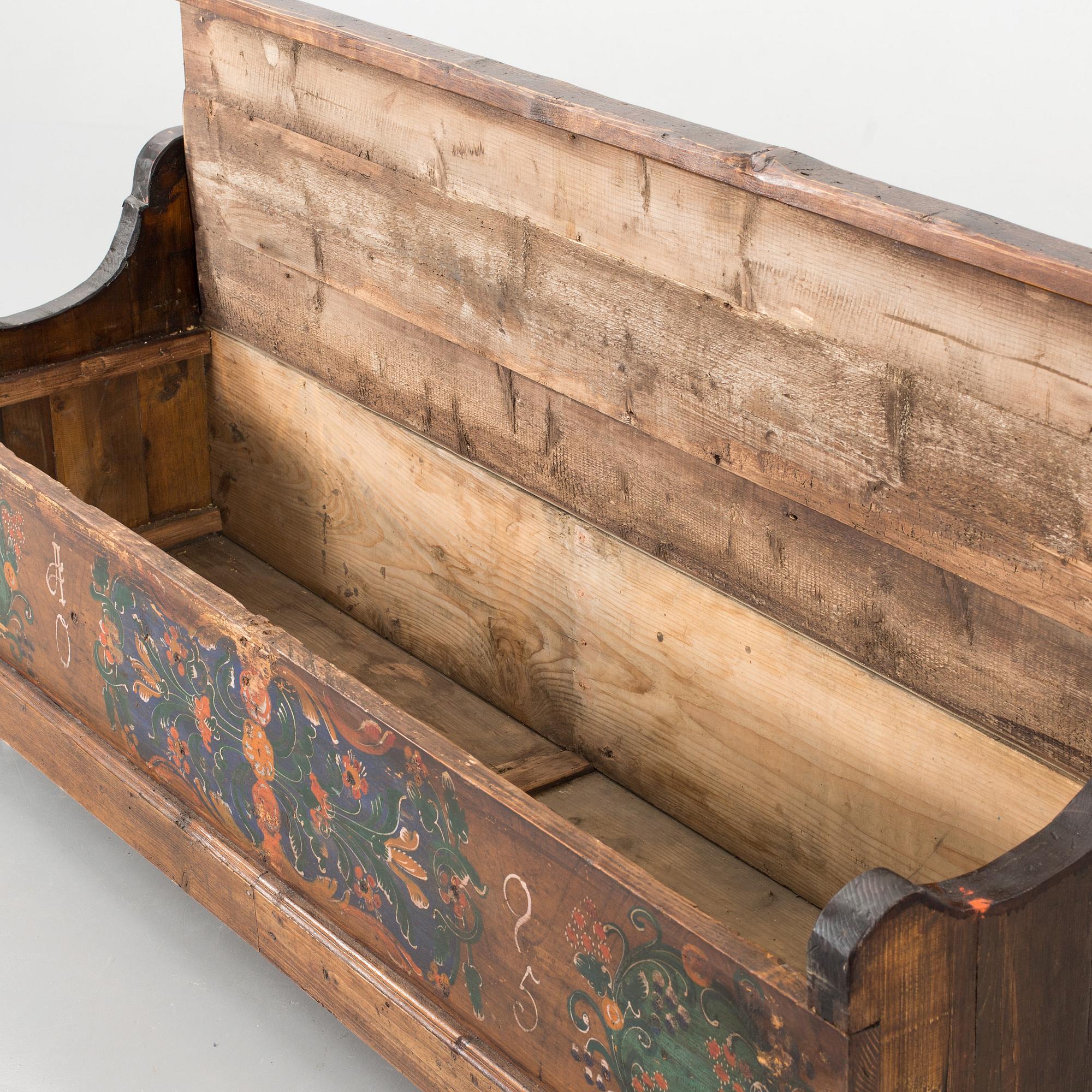 BÄNK/SOFFA, allmoge, 1800-tal.