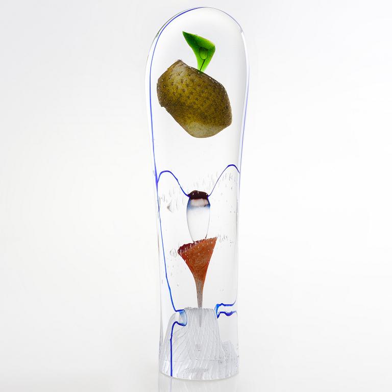 OIVA TOIKKA, glasskulptur "Latina II", signerad Oiva Toikka Iittala 2010, numrerad 13/30.