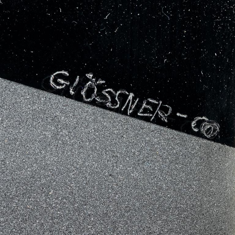 Glössner & Co, a signed glass door.