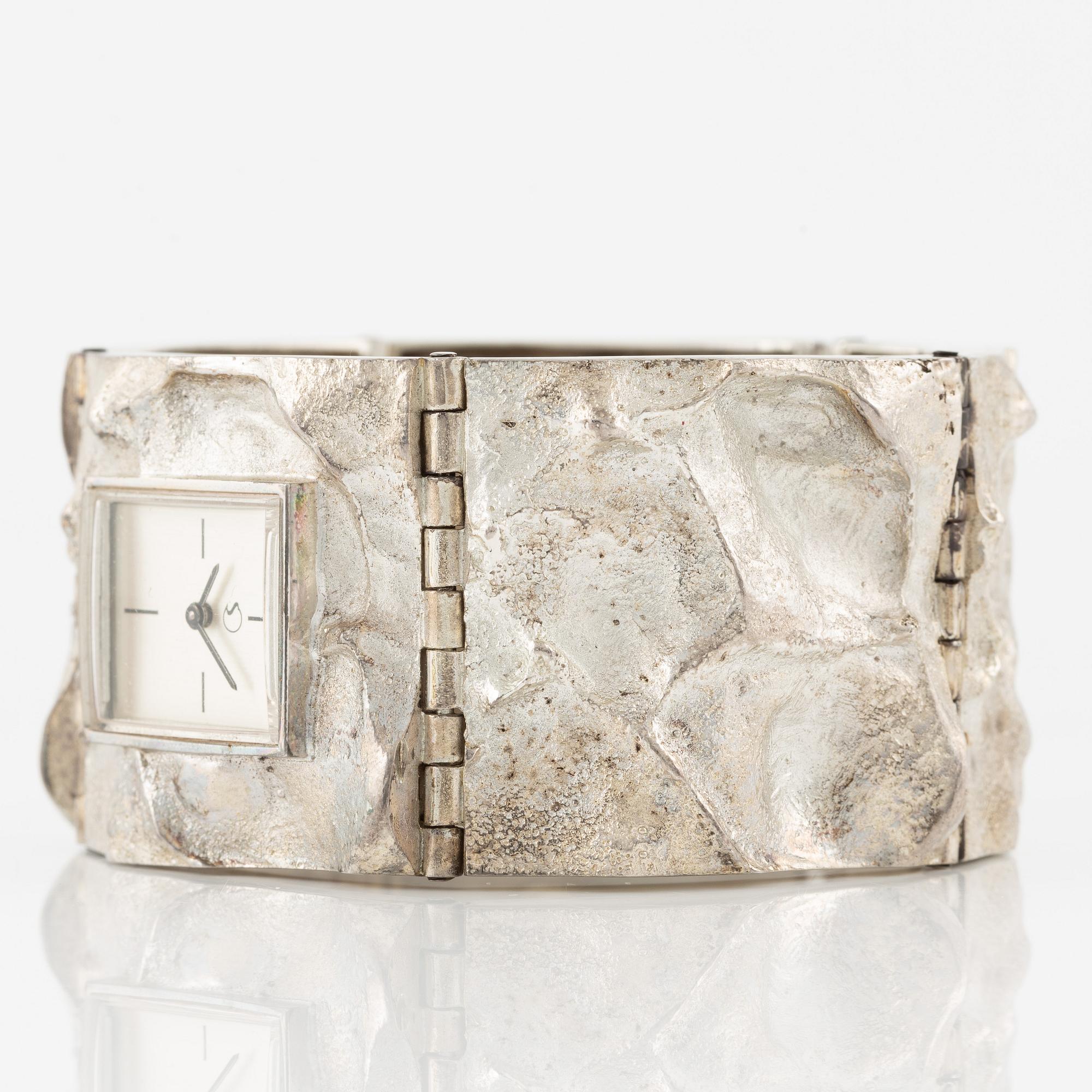 Wristwatch, silver, Siro Koru, Turku 1976.