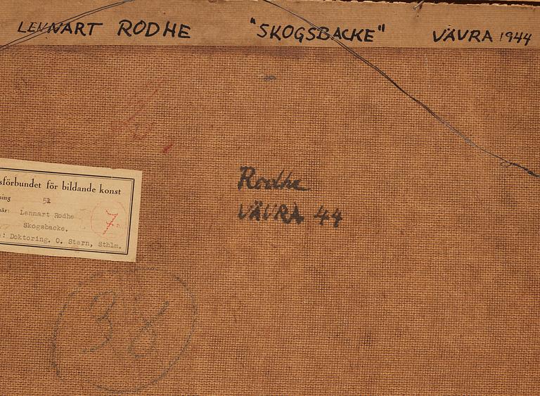Lennart Rodhe, "Skogsbacke".