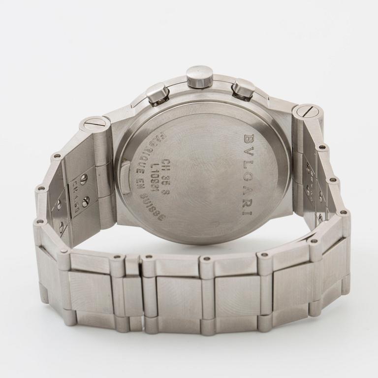 BVLGARI, chronograph, armbandsur, 35 mm,