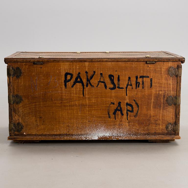 A DEKORATIVE CHEST, "Kuwaiti chest" Middle East late 19th and early 20th centuries.