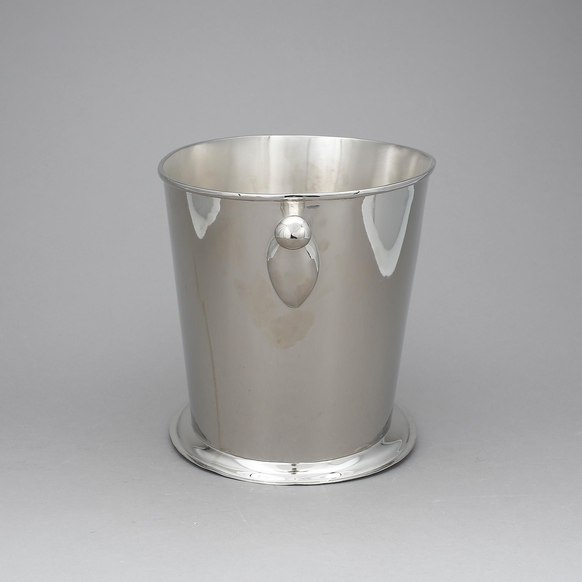 CHAMPAGNEKYLARE, förnicklad. 1900-2000-tal.