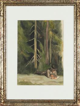 Santeri Salokivi, A Reading Moment in Forest.