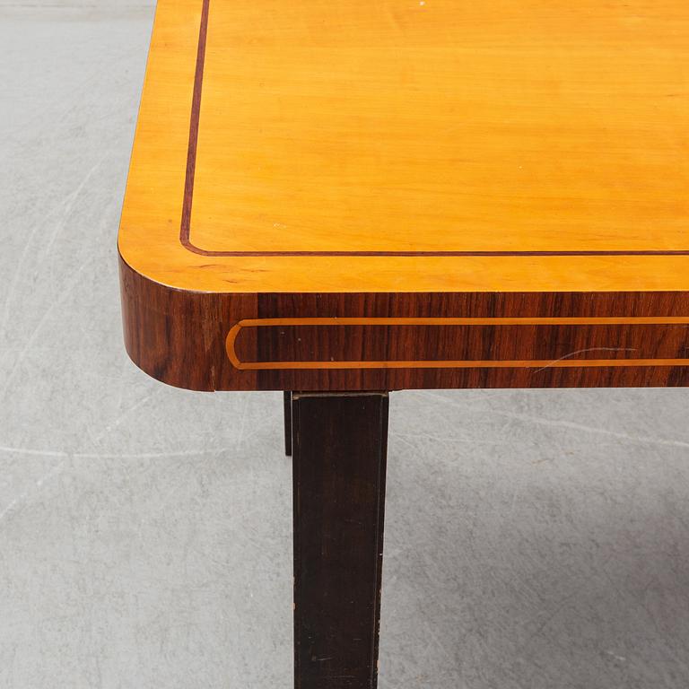 A birch dining table, 1930's.