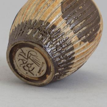 ANDERS BRUNO LILJEFORS, a stoneware vase from Gustavsberg studio, signed.