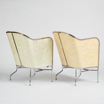 Mats Theselius, a pair of 'Star' easy chairs, ed. 356 and 163/360 , Källemo, Värnamo, Sweden post 2009.