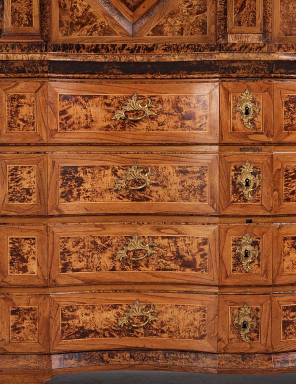 A Swedish late Baroque 18th century cupboard.