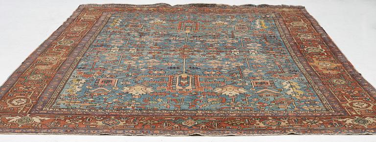 Carpet, Heris, approx. 355 x 290 cm.