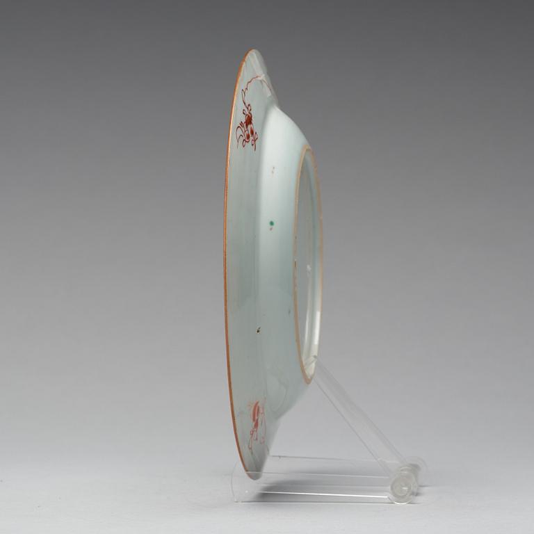 A set of 12 famille verte dinner plates, Qing dynasty, Kangxi (1662-1722).