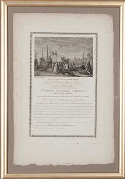 KOPPARSTICK, 2 st, Frankrike, 1700-talets slut.