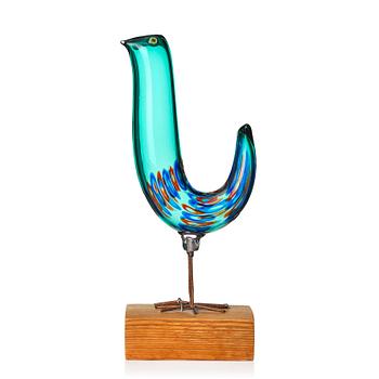 Alessandro Pianon, a 'Pulcino' glass sculpture of a bird, Vistosi, Italy 1960s.