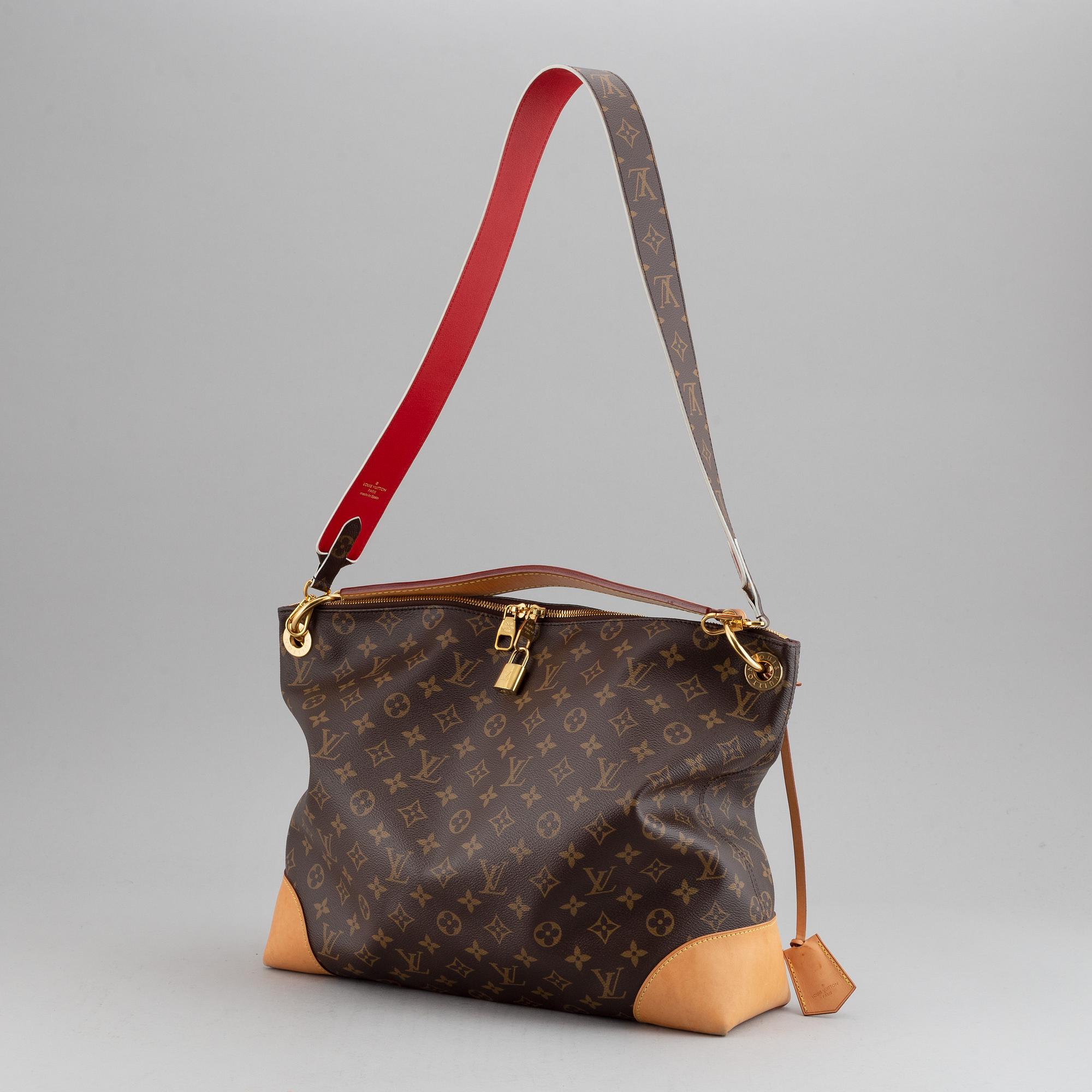 Louis Vuitton Berri MM bag with Animal MNG Camel strap. Bukowskis