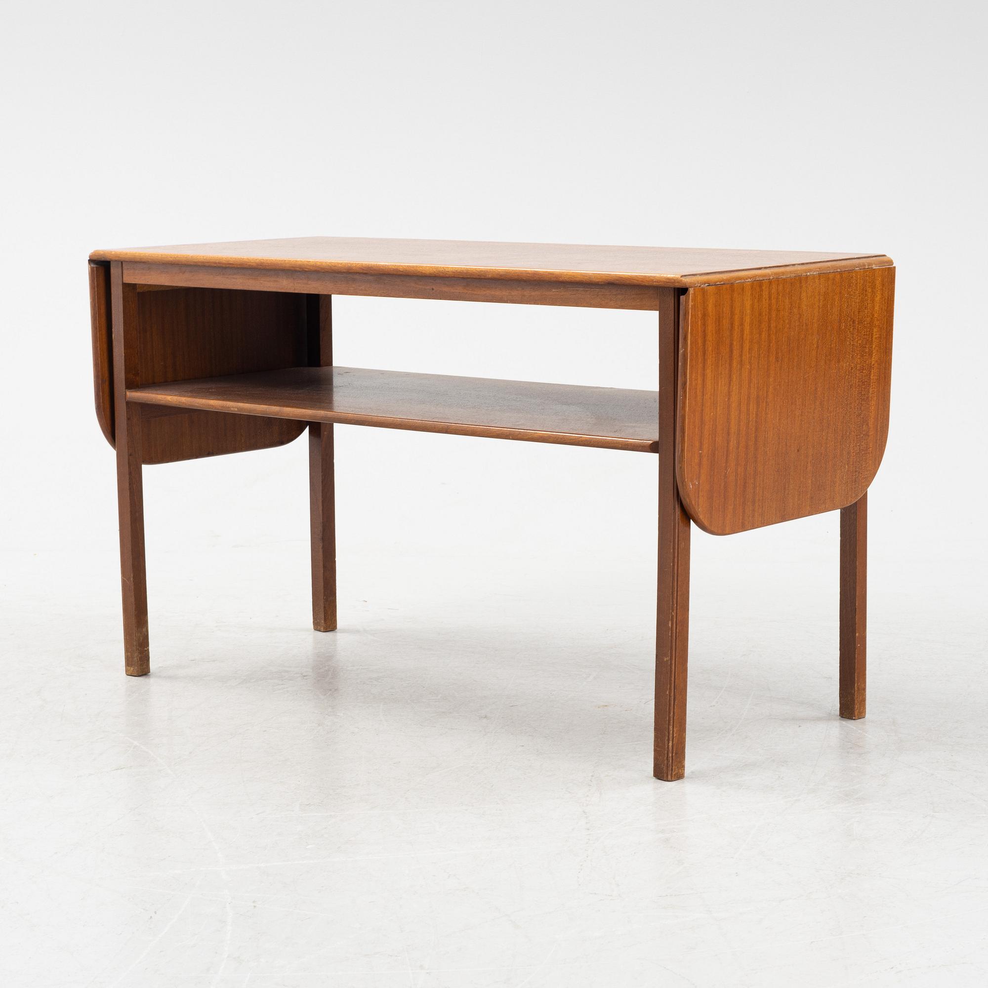 Josef Frank, a drop-leaf coffee table, model 1059, Firma Svenskt Tenn, Sweden, mid/second half of the 20th century.