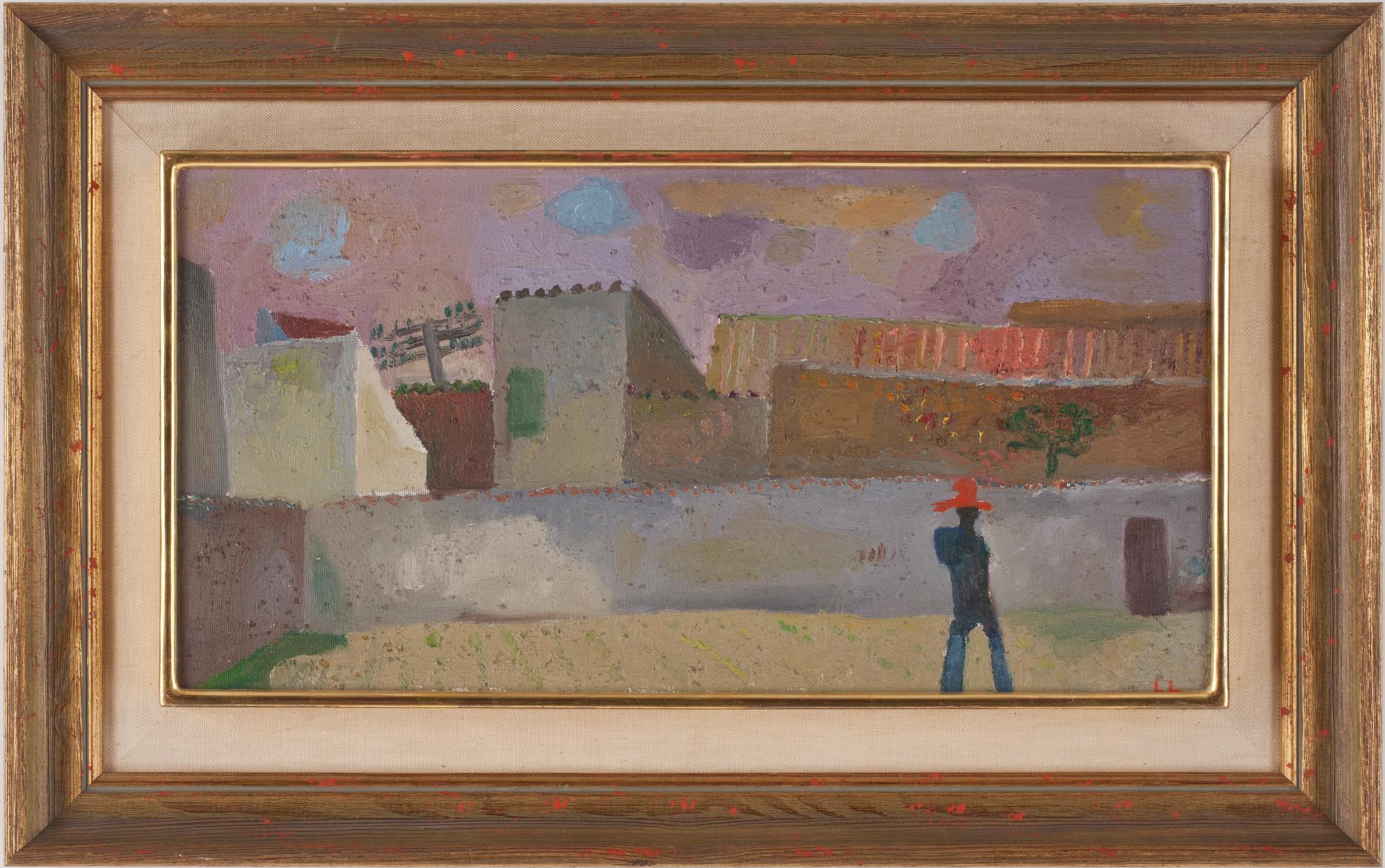 LAGE LINDELL, olja på duk, signerad LL.