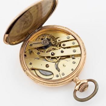 Pocket watch, hunter, 51 mm.