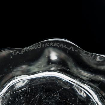 TAPIO WIRKKALA, VAS, glas, "Kalvolan kanto", signerad Tapio Wirkkala 3241, Iittala.