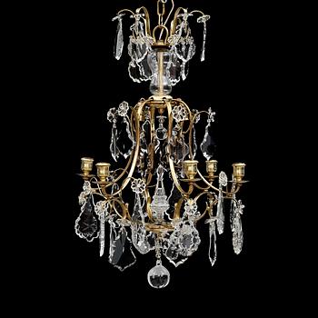LJUSKRONA, barockstil, 1900-talets första hälft. Höjd ca 75 cm.
