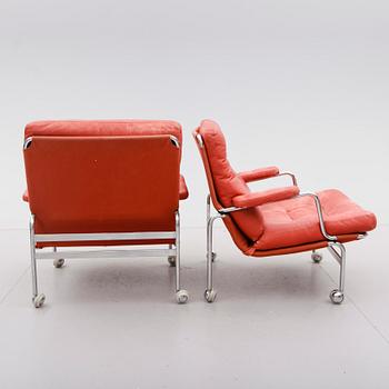 FÅTÖLJER, 1 par, "Karin", Bruno Mathsson, Dux.