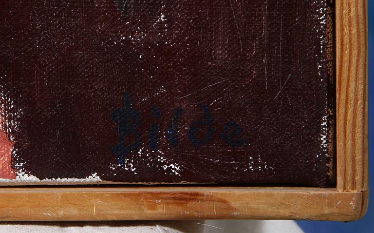 MAX BILDE, olja på duk, sign o dat -75 à tergo.