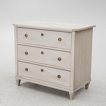 A Gustavian style chest of drawers, second half of the 20th century.