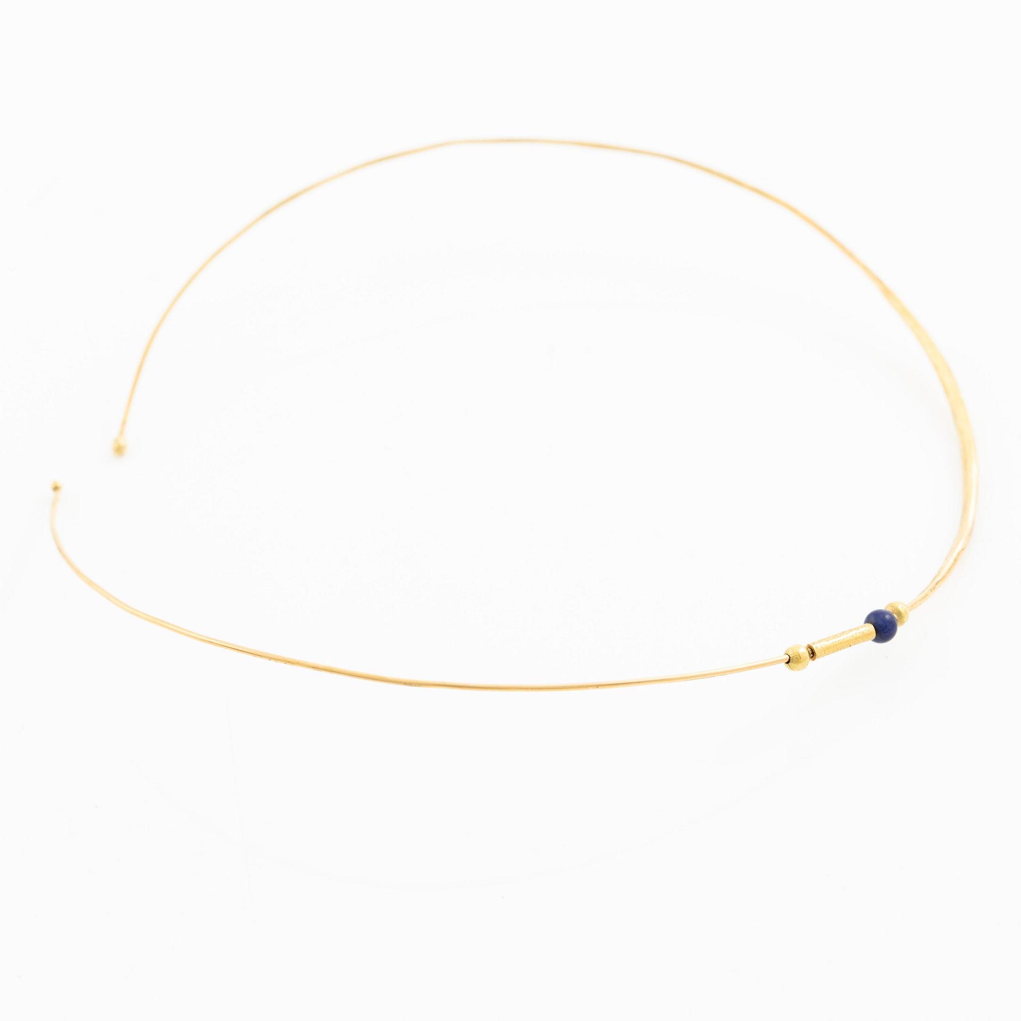 PA Lundahl-Terrs, en collier och ett armband 18K guld, Växjö 1972.