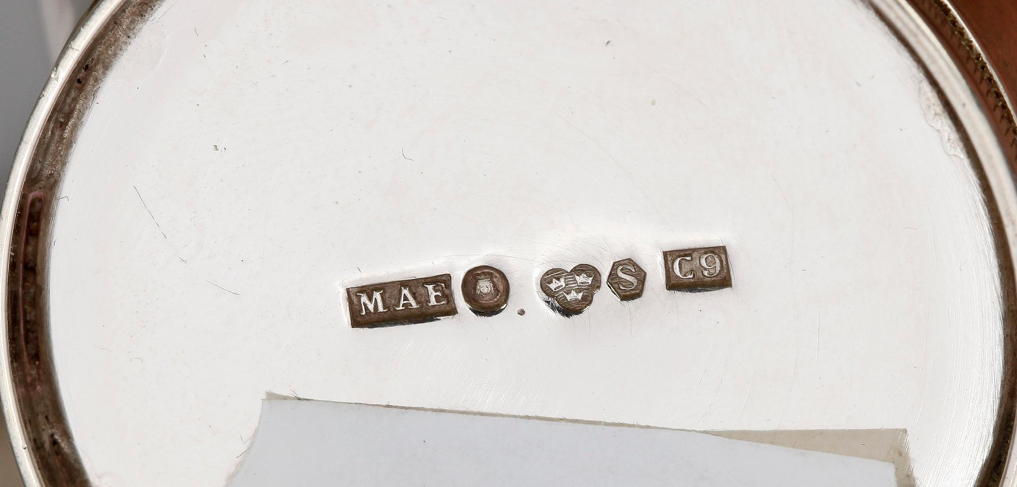 PARTI SILVER, 15 delar, flertal olika tillverkare, bla GAB, sent 1800-tal till 1900-talets första hälft. Tot ca 670 g.